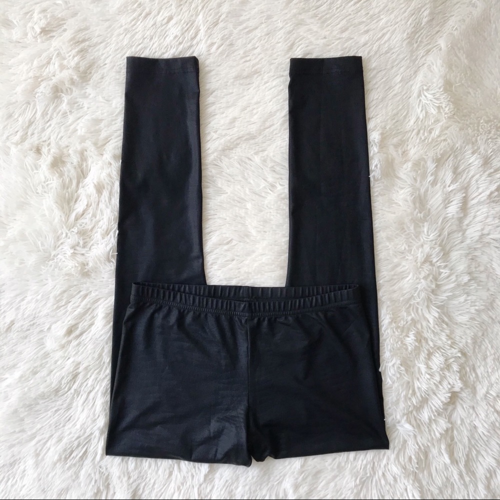 Hippie Ink black embossed snakeskin leggings Sz L
